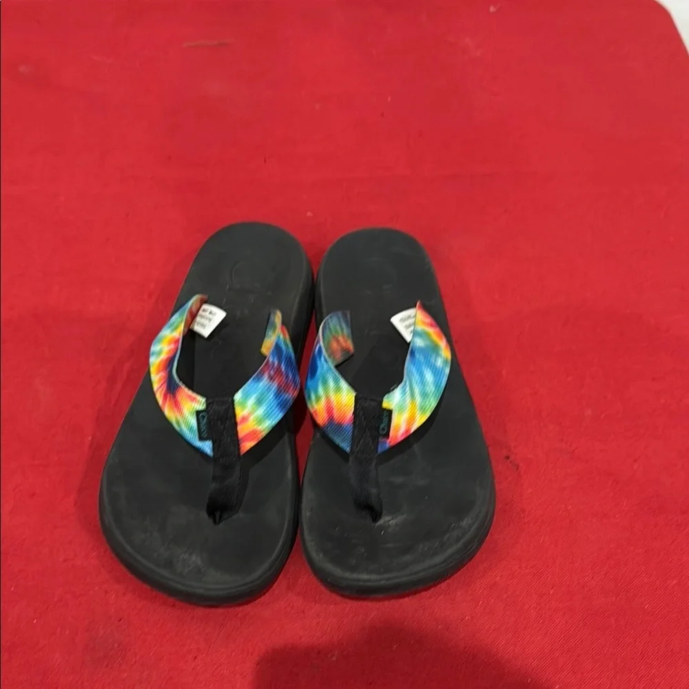 Chaco Women's Sandals - Black with Multicolor Straps - Picture 1 of 3